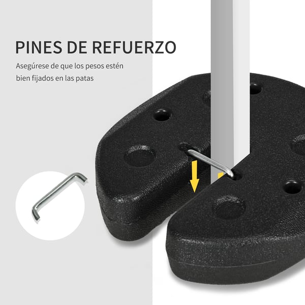 Markisvikter, 4 set, HDPE-material