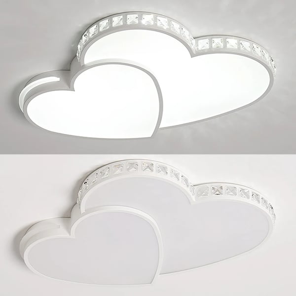 Modern LED Taklampa, Hjärta Form, 24W Effekt,Vit