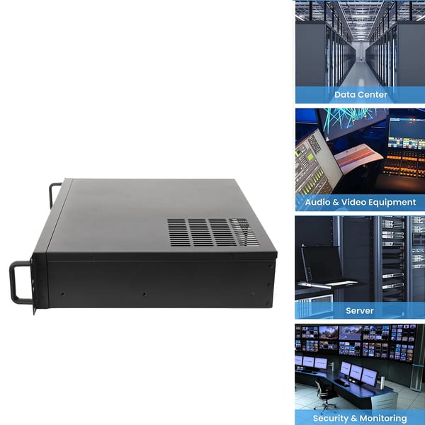 Chassi, Material: Plast, Kompatibilitet: Stöder mini ITX och micro ATX, Strömförsörjning: ATX, Lagring: Stöder 3 x 3.5 HDD och 1 x 2.5 SSD