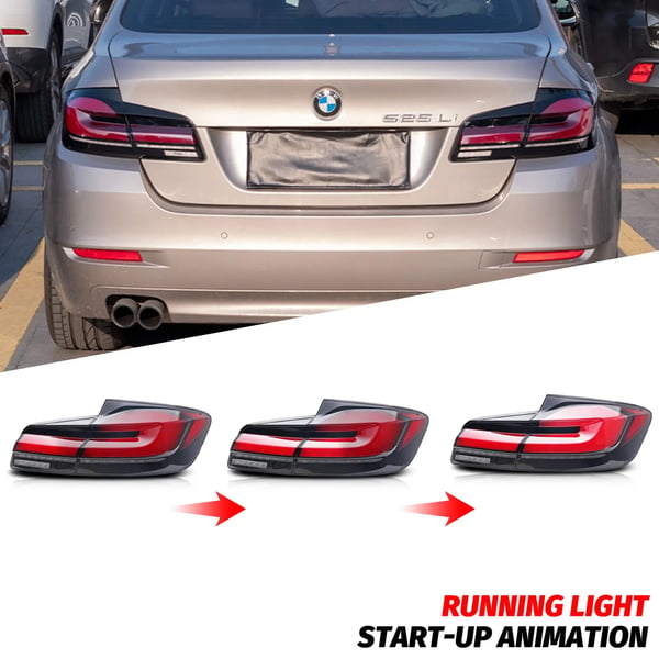LED Baglygter, Dynamisk Sekventiel Blinklys, 35W Effekt, 12V Spænding, Kompatibilitet: Premium Sedan 5-Series F10 M5, Vægt: 4,75 kg