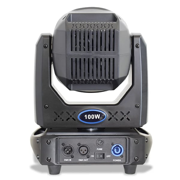 Scene Lys, 100W LED, DMX 15 Kanaler,EU stik, sort