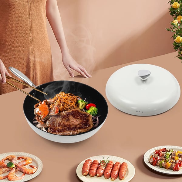 Stegepande, 12,6 tommer Diameter, Non-stick Belægning, Egnet til 2-8 Personer, Varmebestandig op til 380°C, Nem at Rengøre