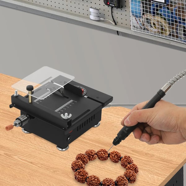 Mini bordsav, 7-hastigheds kontrol, kompakt design