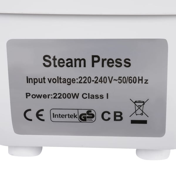 Dampstrygejern, 2200W Effekt, 5 Stofindstillinger,HVID