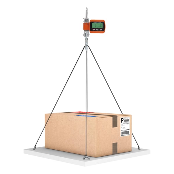 Bærbar Elektronisk Kranvægt, 500 kg Kapacitet, HD LCD Skærm,Orange