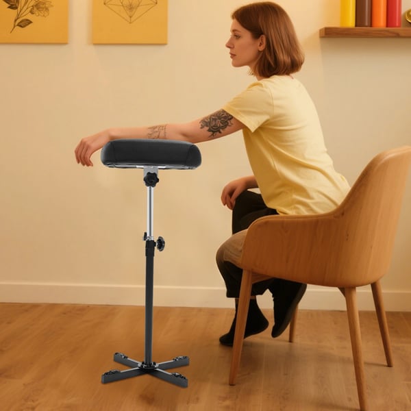 Armstödställning, Justerbar Höjd, Hållbara Material,Svart
