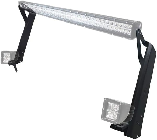 LED Lysbar Monteringsbeslag, Holdbart Metal, Nem Installation,2stk 52in beslag