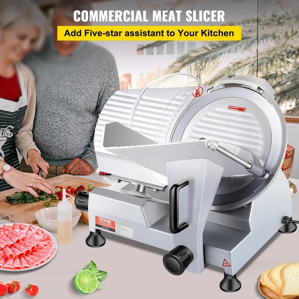 Kødhakker, 10" kulstofstålblad, justerbar tykkelse,240W