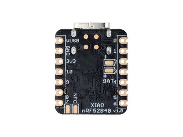 Udviklingskort, 21 x 17,8 mm, Bluetooth 5.0, 64 MHz processor, 5 μA dyb søvn, kompatibel med XIAO