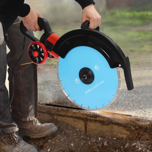 Betonsav, 4000W motor, 3000RPM hastighed,EU, Betonskæresav