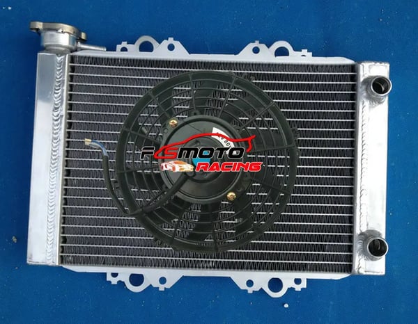 Radiator, Aluminium, Specialtilpasset til KFX450/KFX450R modeller, Forbedret køleeffektivitet, TIG-svejset konstruktion, Spejlpoleret finish