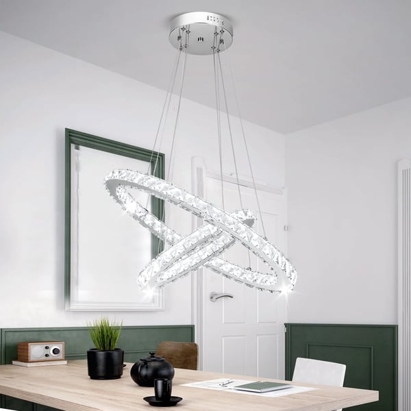 Loftlampe, Moderne Design, Justerbar Højde,HVID, 60x45x150cm, ændrebar