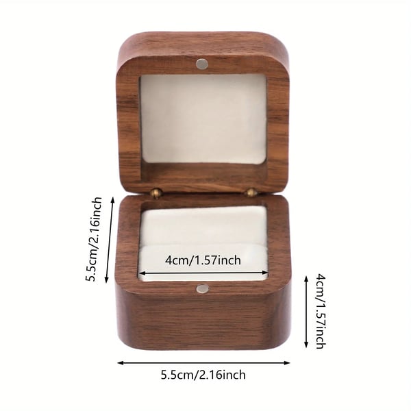 Ringæske, 55MM Dimensioner, Genanvendeligt Design, Miljøvenligt Materiale, Kompakt Størrelse, Holdbar Konstruktion