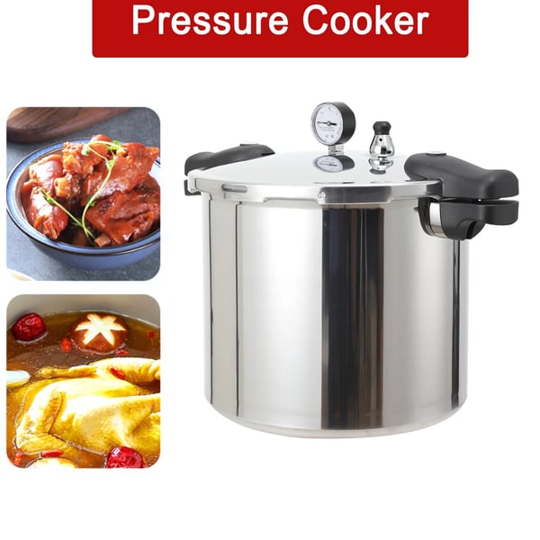 Trykkoger, 22L kapacitet, aluminiumlegering, 32 cm diameter, maksimalt tryk 90 kPa, vægt 4,65 kg
