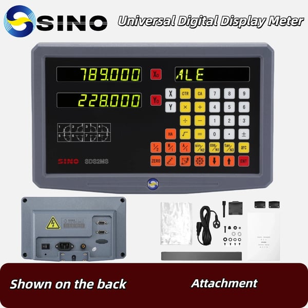 Svarvfräsmaskin Digital Avläsning, TTL Utgång, Hög Precision,2 Axlar DRO