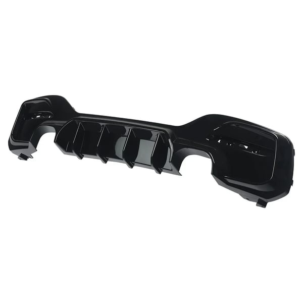 Bageste kofanger lip spoiler, holdbar ABS plast, nem installation,glansende sort
