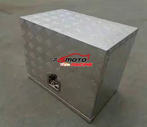 ATV Værktøjskasse, Legeret Aluminium, 75cm x 50cm x 60cm, Opbevaringsvolumen: 30" x 20" x 24", Frontplacering
