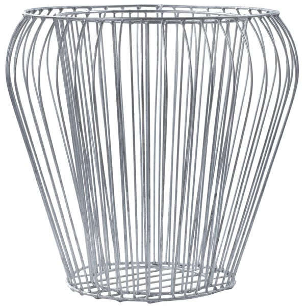 Gabionplanter, Hållbar Galvaniserad Stål, Mångsidig Design,Silver