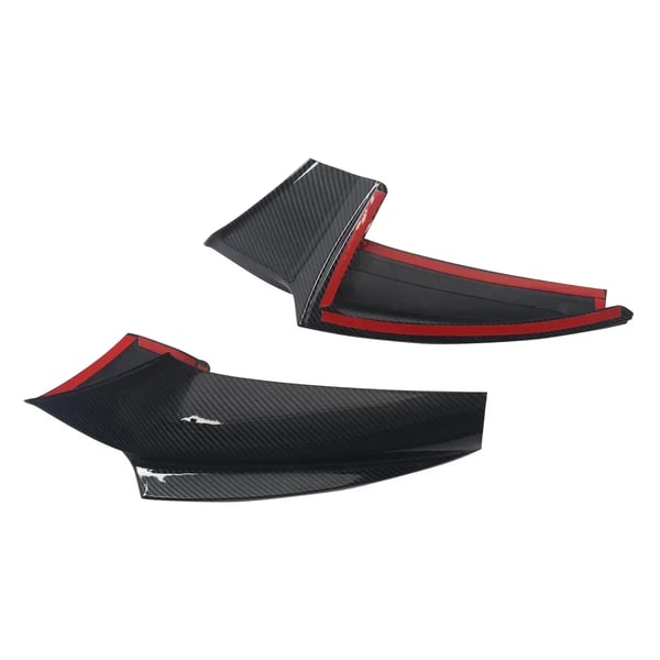 Front Splitter, ABS Konstruktion, Kompatibel med Luksus Sedan 5 Series F10/F11,kulfiber udseende