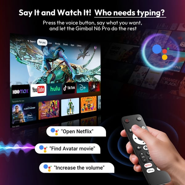Projektor, Styring med stemme, Smart streaming, Høj lysstyrke