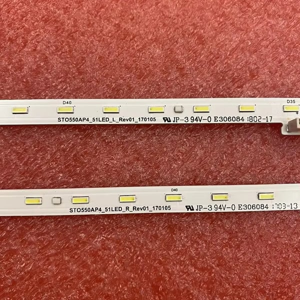 LED-taustavalo-nauha, 51 LEDiä, himmennettävä