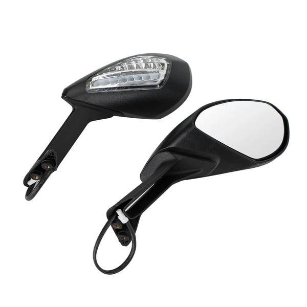 Bakspeglar, Integrerade blinkers, 12V spänning, Klart glas, Hållbar plast