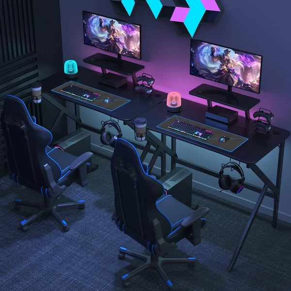 Gamingbord, Ergonomisk Design, Praktiske Funktioner,sort