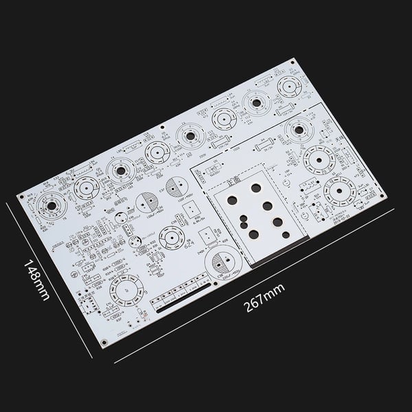 FM tuner kit, vakuumrørsteknologi, 180mA strøm, 0-6.3V filament, kompakt design, DIY samling