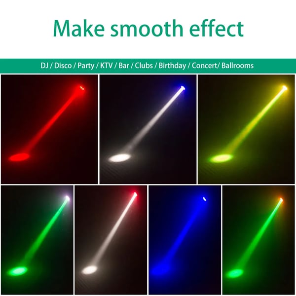 Scene Belysning, RGBW Stråleeffekt, DMX512 Kontrol,4Pcs, EU Stik