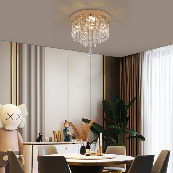 Loftlampe, Moderne Design, Krystalmateriale,HQ-C250J-SS, Ændringsbar