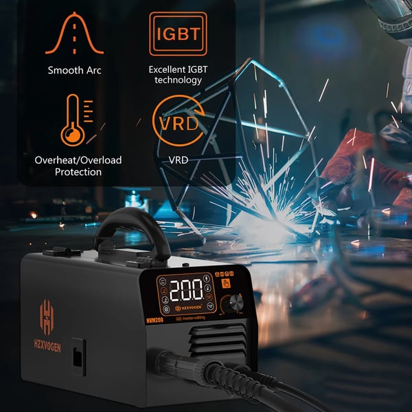 HZXVOGEN Svejsemaskine, Dobbelt Spænding Drift, Automatisk Trådmatning,HVM200