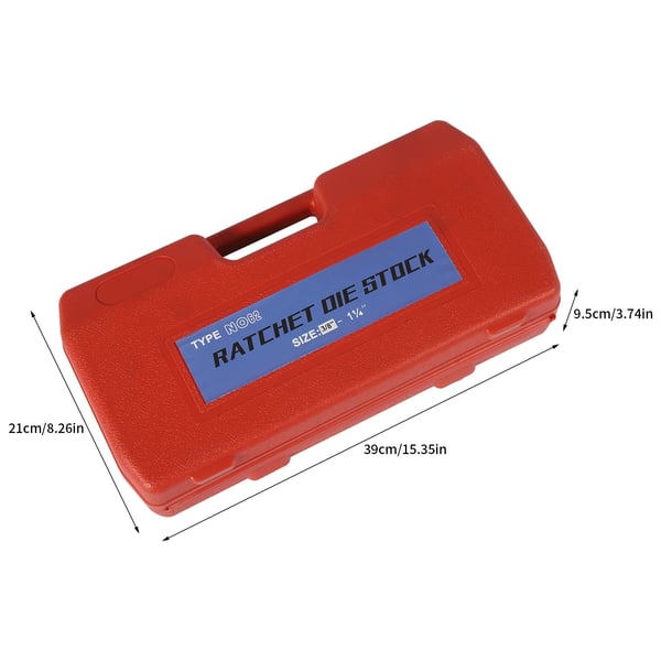 Ratsche Rørgevindingskit, Håndholdt Værktøj, Omfattende Tilbehørssæt,6 Pcs Kit