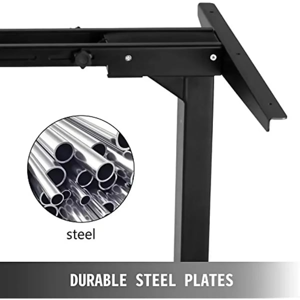 Stående Skrivebordsramme, Højdejusterbar 27"-46", Belastningskapacitet 264 lbs, Løftehastighed 32 mm/s, Passer til Bordplade Størrelse 45.2"-70.8"