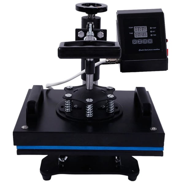 Varmepressemaskine, Digital Kontrol, Ergonomisk Design,sort