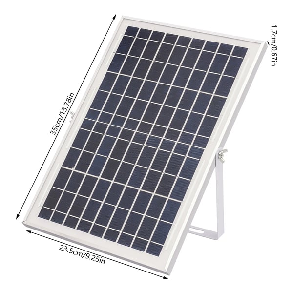 Solbrønd Pumpe, 10W Solpanel, Maksimal Vandhøjde 200 cm, Maksimal Flow Rate 1000 L/h, Børsteløs Pumpe Indgang DC 6-24V, Nettovægt 1,36 kg
