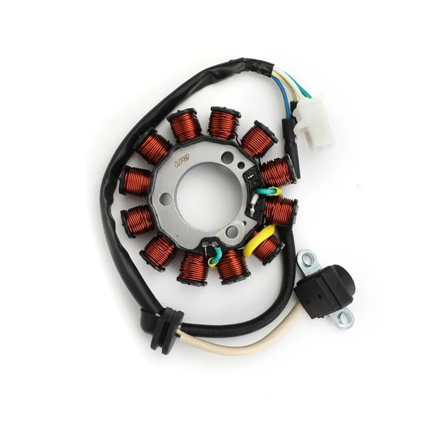 Generator Stator Spole, Indvendig Diameter 35 mm, Udvendig Diameter 92,6 mm, Pol Tykkelse 25 mm, Pol Bredde 15,1 mm, 12 Poler