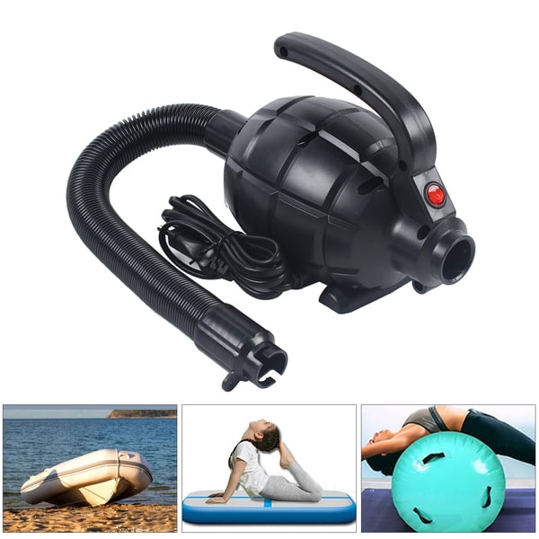 Højtryksluftpumpe, 600W motor, 220V spænding, 1000 L/min luftvolumen, 2 minutters oppustningstid, bærbart design