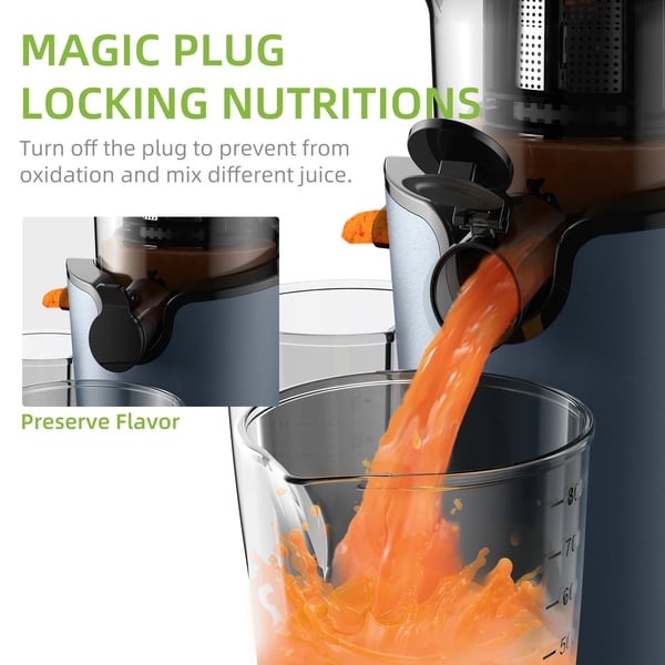 Juicer, 78mm Bred Indføringsrør, Stille Drift,SJ-017, EU