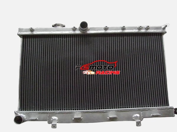Køler, 2-rækket aluminiumdesign, passer til Subaru Impreza WRX STI (2002-2007), forbedret køling, let konstruktion