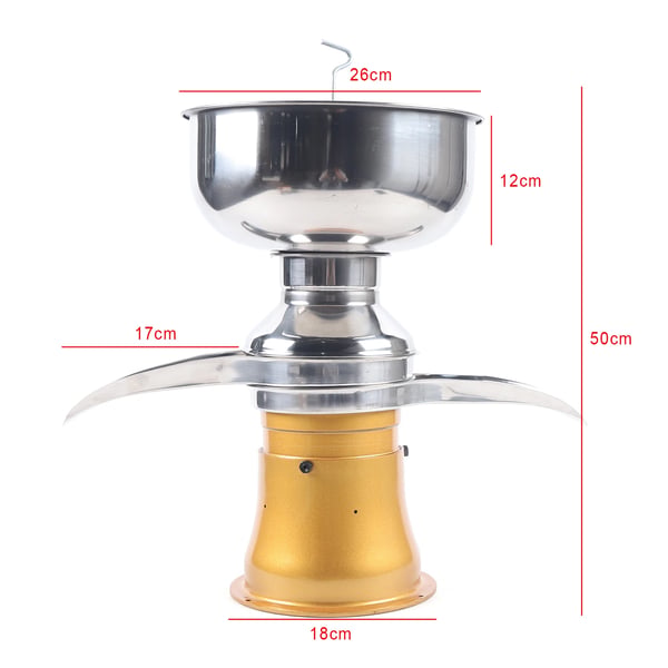 Flødeskiller, 50L/t Kapacitet, Rustfrit Stål Konstruktion,Gul