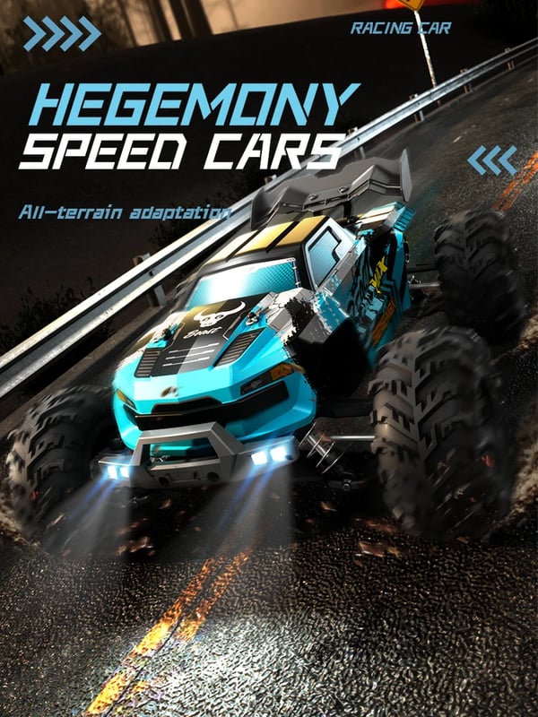 RC Off-Road Bil, 80 KM/H Hastighed, 4WD Børsteløs Motor,SG116 MAX 3B CB