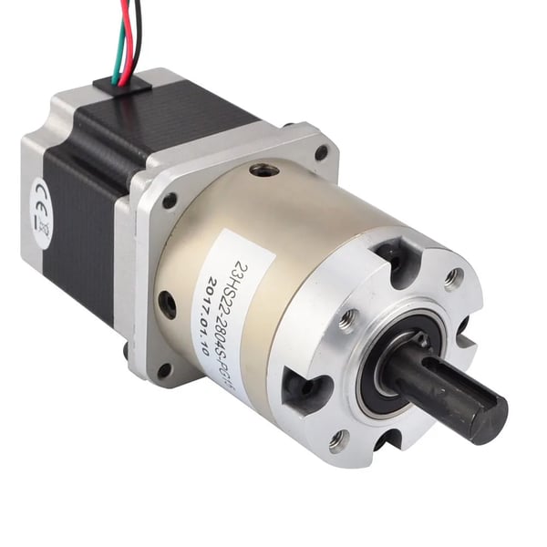 Stepper Motor, 15:1 Gear Ratio, NEMA 23 Størrelse, 2.8A Strømvurdering, Holdet Moment 1.25Nm, Kompakt 56mm Længde