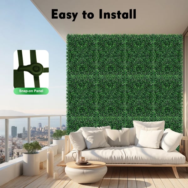 Konstgräsmatta Panel, Lätt att Installera, Miljövänlig Design,grön