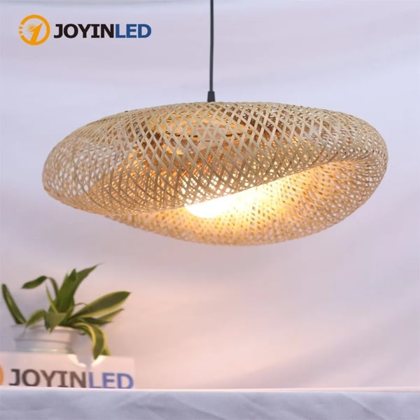 Pendellampe, Håndlavet Design, Miljøvenligt Materiale,Dia 40cm, Ingen pære