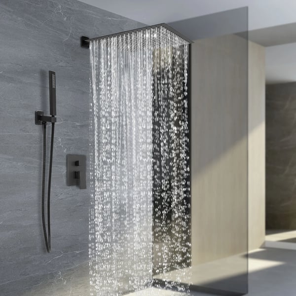 Bruserhoved, stilfuldt sort design, nem selvstændig installation, holdbar keramisk ventilkerne