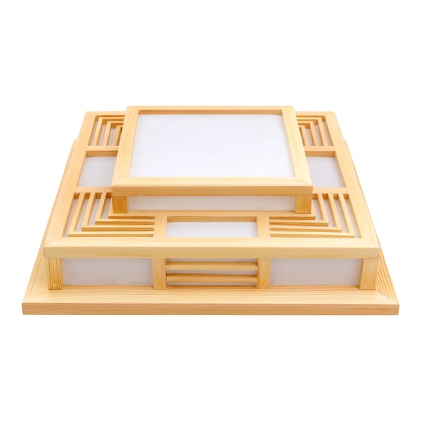 Loftlampe, Japansk Stil, Fjernbetjent,HVID