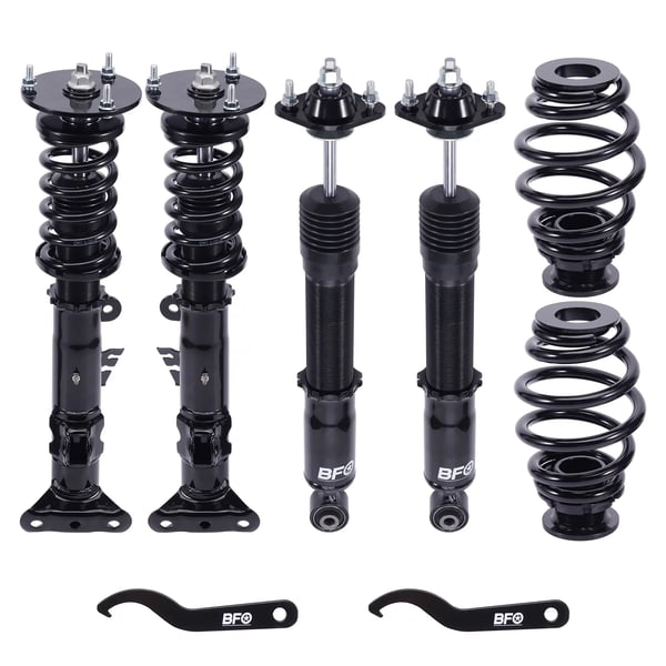 Coilovers til BMW 3 Series E36 Coupe, Justerbar Højde, Twin-Tube Design, Holdbar Stål Konstruktion
