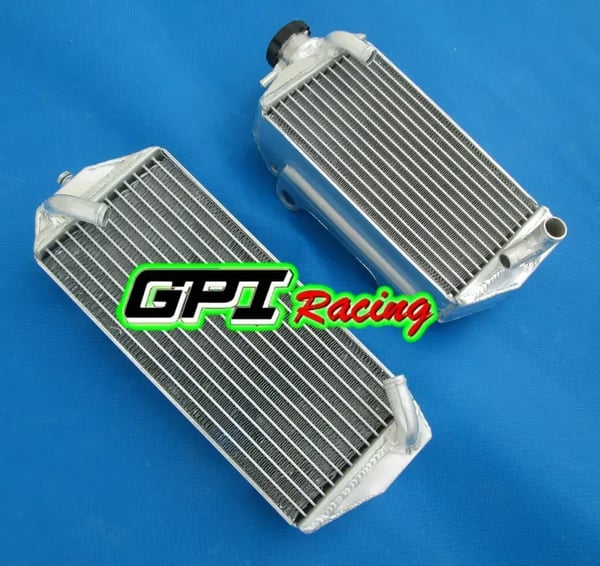 Motorcykelracing Radiator, Højtydende aluminium, Skræddersyet til motorcykler, Designet til Suzuki RMZ450 (2007), 40% større kølekapacitet