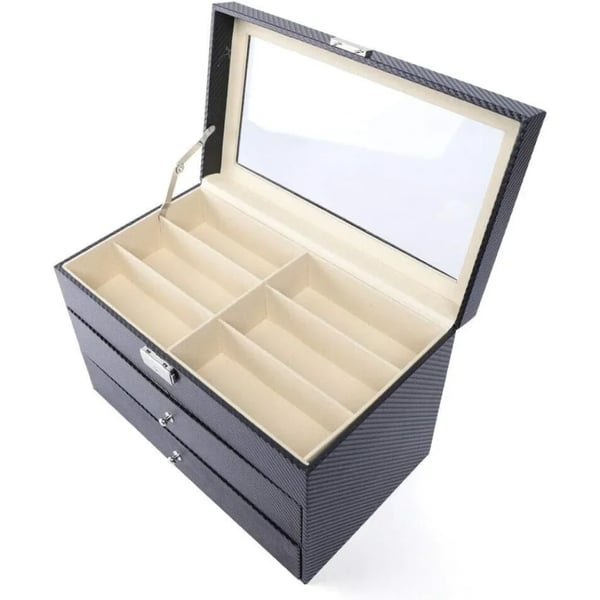 Opbevaringskasse, Elegant Design, Multifunktionelle Skuffer,sort