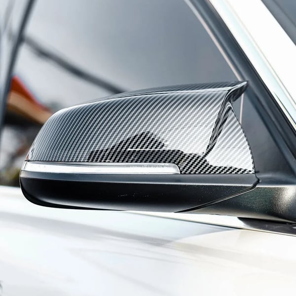 Vingespejl Dæksel, Carbon Fiber Look, Nem Clip-On Installation,kulstoflook